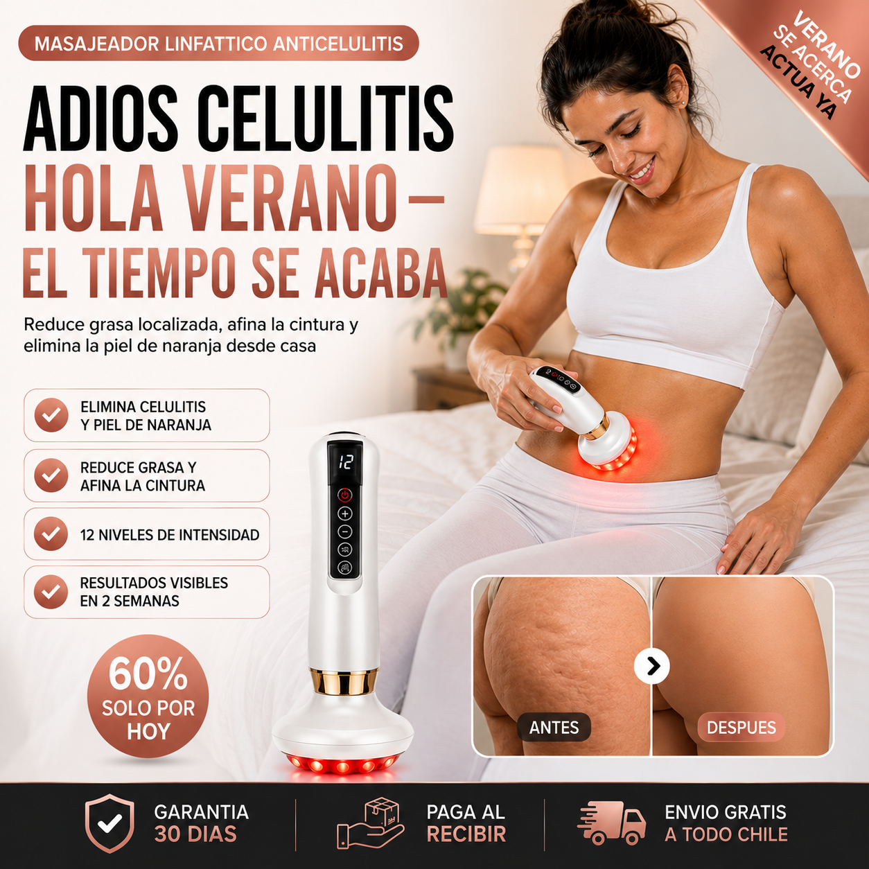 ADIOS CELULITIS, HOLA VERANO: Elimina estrías, Celulitis y reduce tallas, todo en uno