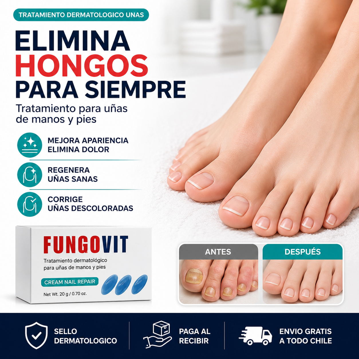ELIMINA LOS HONGOS PARA SIEMPRE: Regenera tus uñas desde la raíz