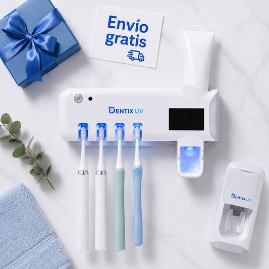 Dentix UV® — Esterilizador UV + Dispensador de Pasta Dental