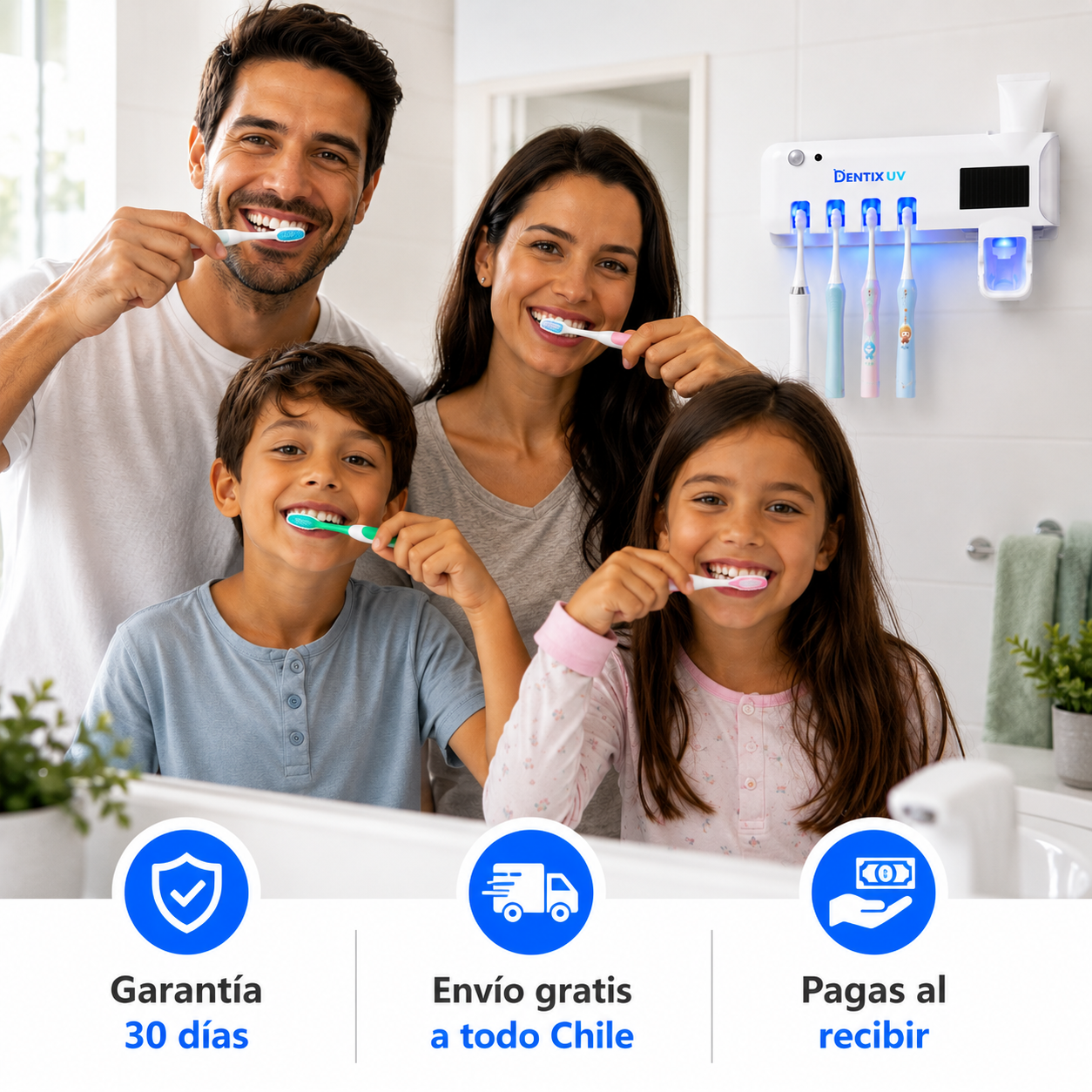Dentix UV® — Esterilizador UV + Dispensador de Pasta Dental