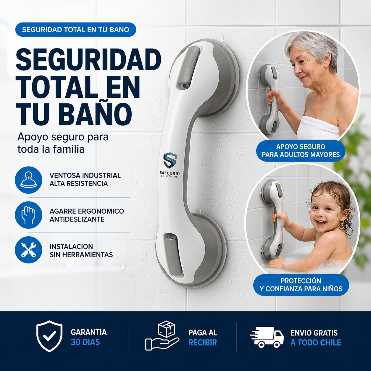 SEGURIDAD TOTAL EN TU BAÑO: Protege a tu familia de caídas