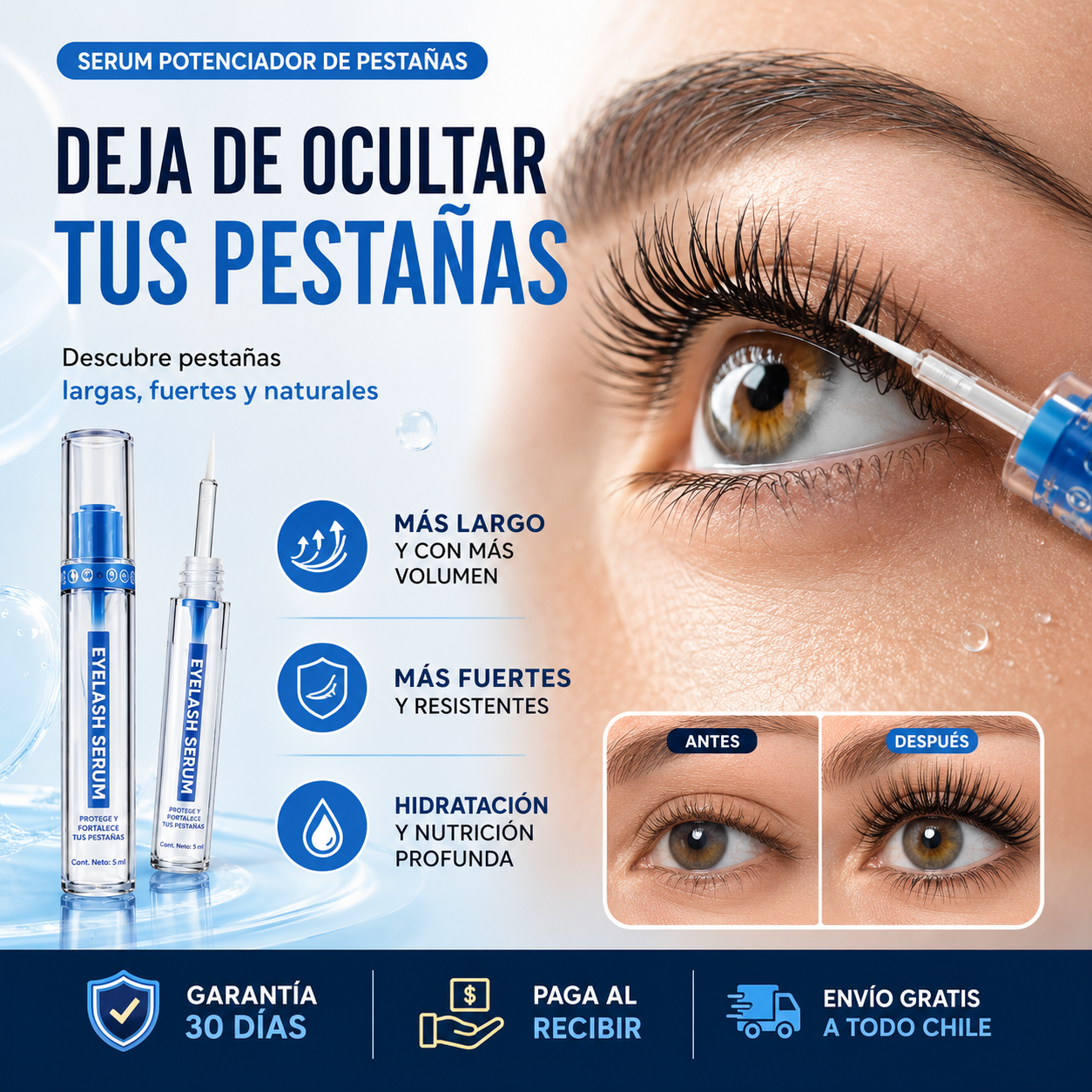 PACK 2 UNIDADES: PESTAÑAS MAS LARGAS, MAS DENSAS Y NATURALES